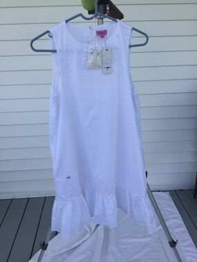 MI Amie Francesca’s White CottonSleeveless Shift Dress, size Small, NWT